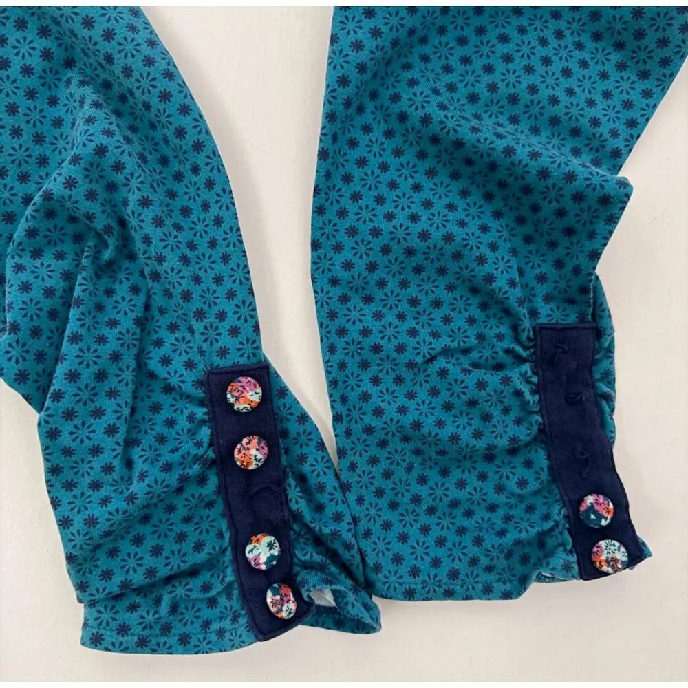 Matilda Jane 435 girls leggings 14 Birdie Navy blue Friends Forever pants floral